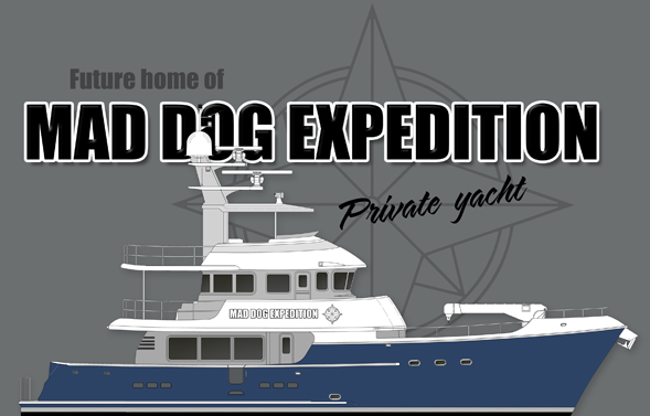 Future home of private yacht "Mad Dog Expedition"